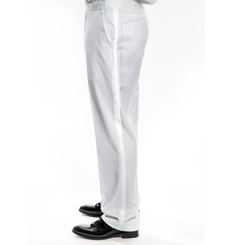 [DISCOUNTED] White Tuxedo Two Button Notch Lapel - Limited Sizes