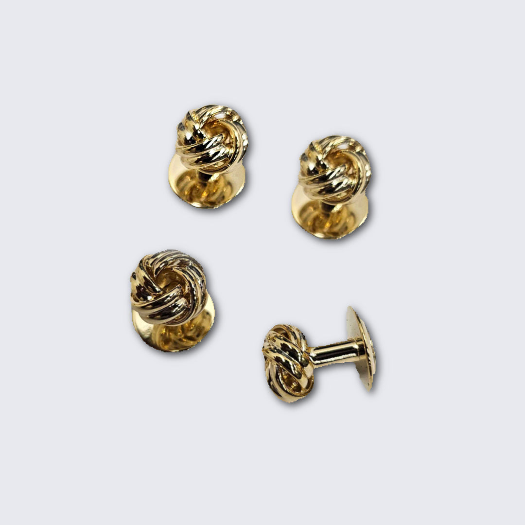 Love Knot Double Rope Gold Formal Set