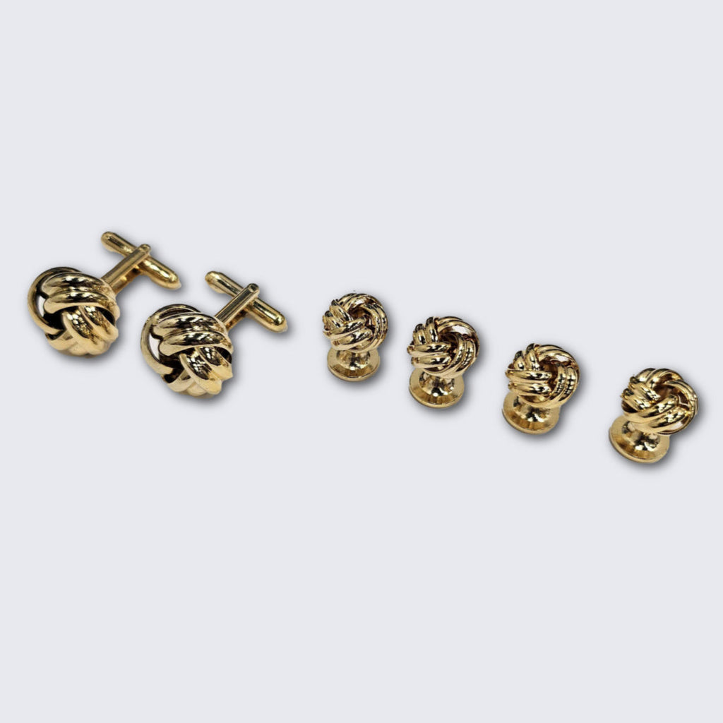 Love Knot Double Rope Gold Formal Set