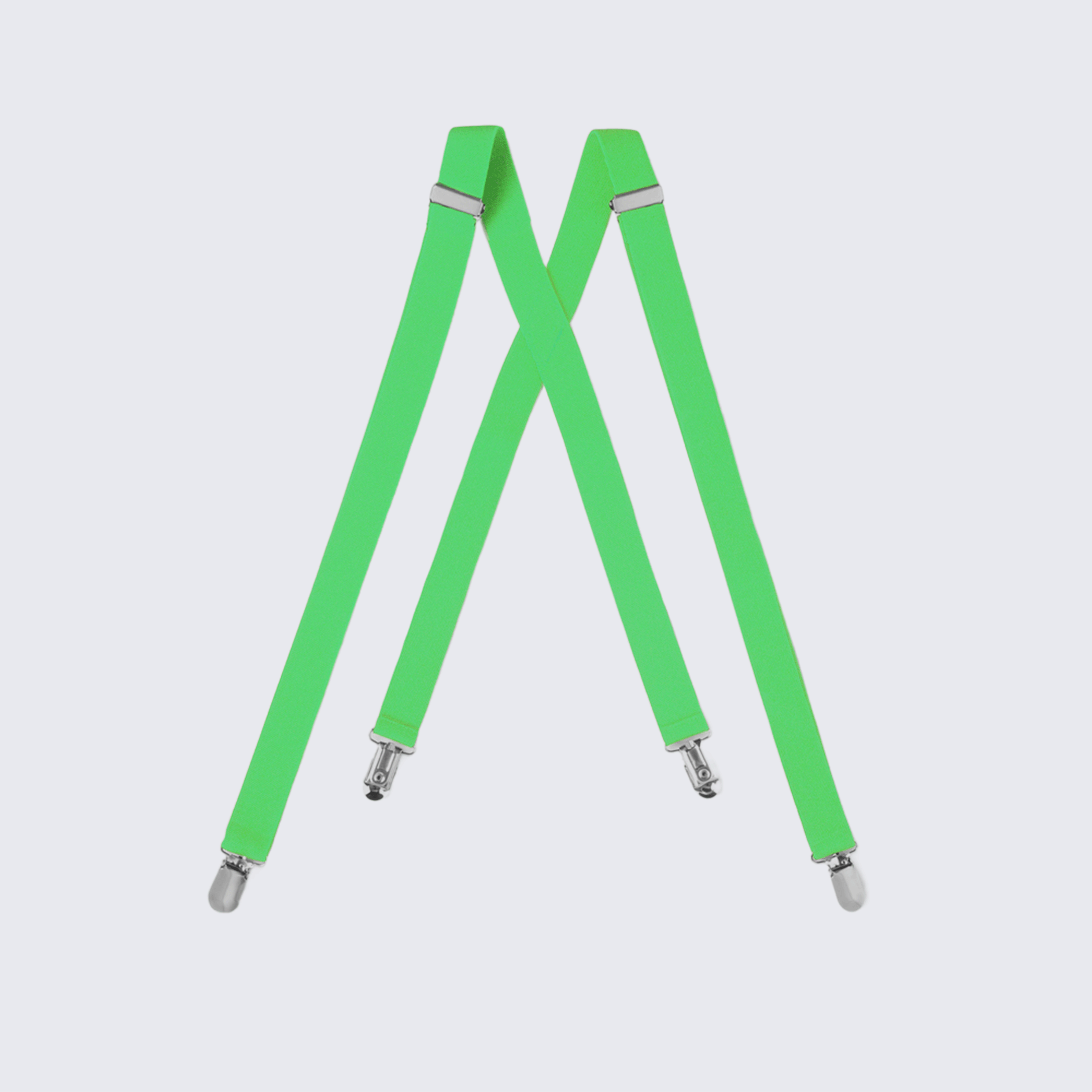 Lime Green Suspenders  for Kids Teen Children - Wedding